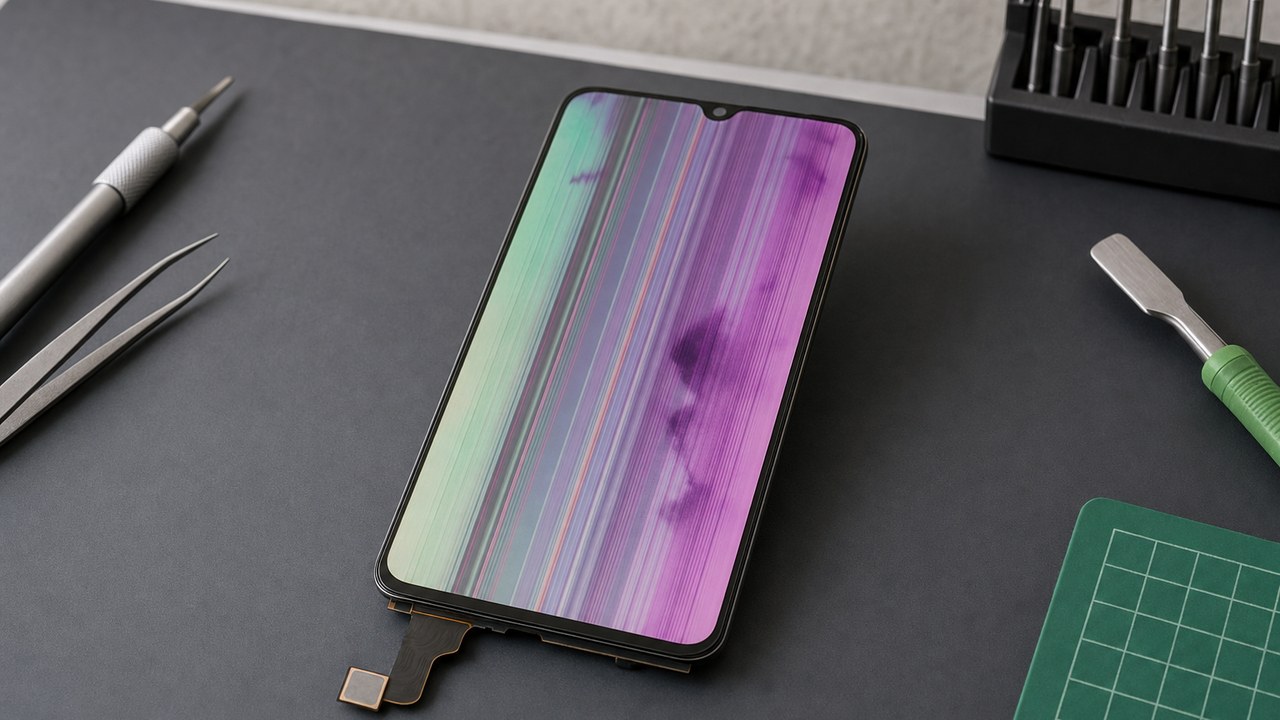 Полосы, пятна и «потекла матрица» на экране iPhone