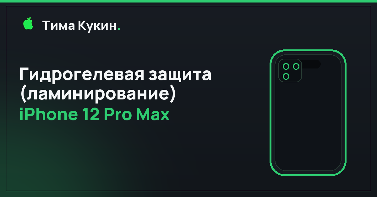 Гидрогелевая защита iPhone 12 Pro Max в Барнауле — на выезде