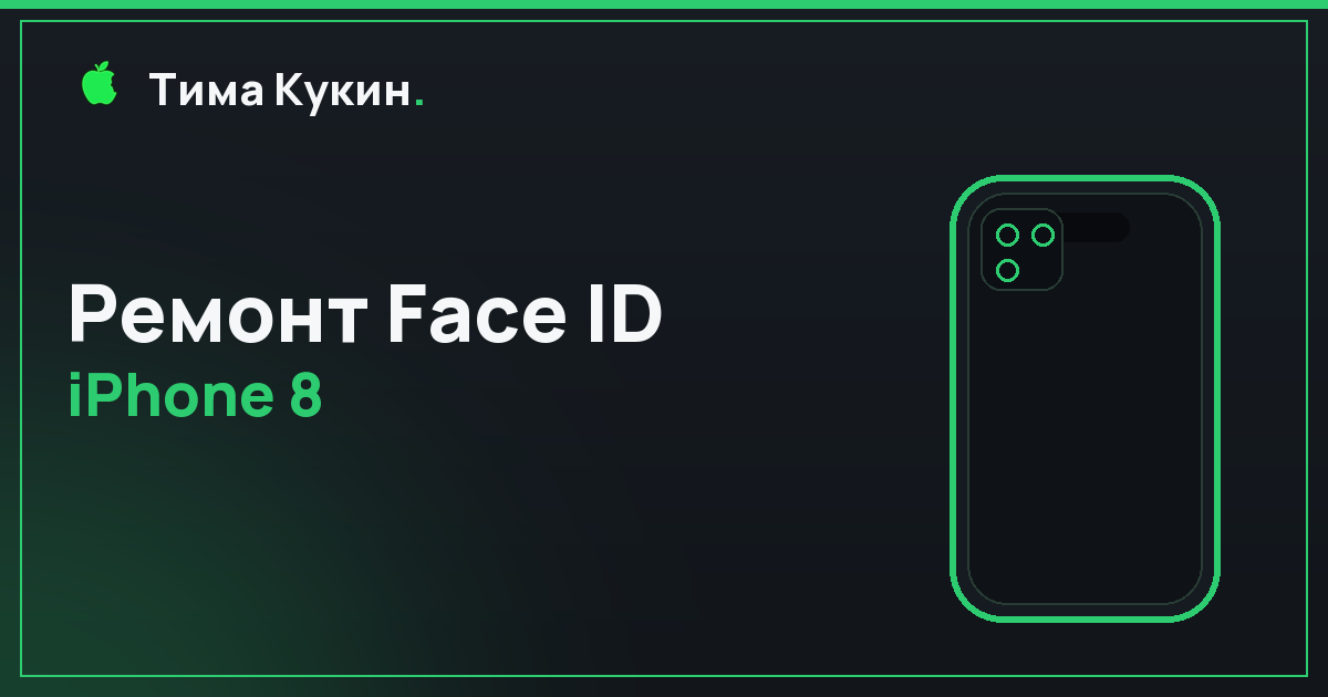 Ремонт Face ID iPhone 8 в Барнауле — на выезде