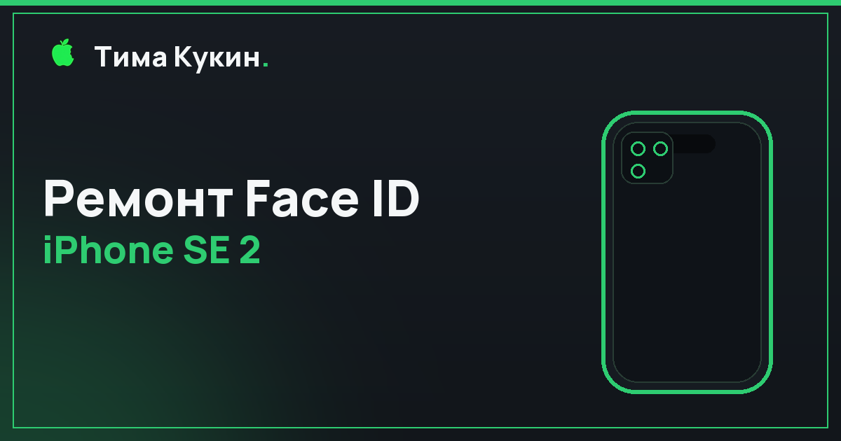 Ремонт Face ID iPhone SE 2 в Барнауле — на выезде