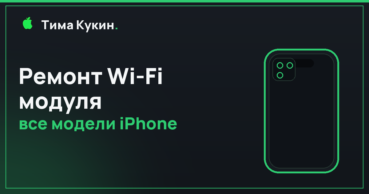 Ремонт Wi-Fi модуля iPhone в Барнауле — на выезде