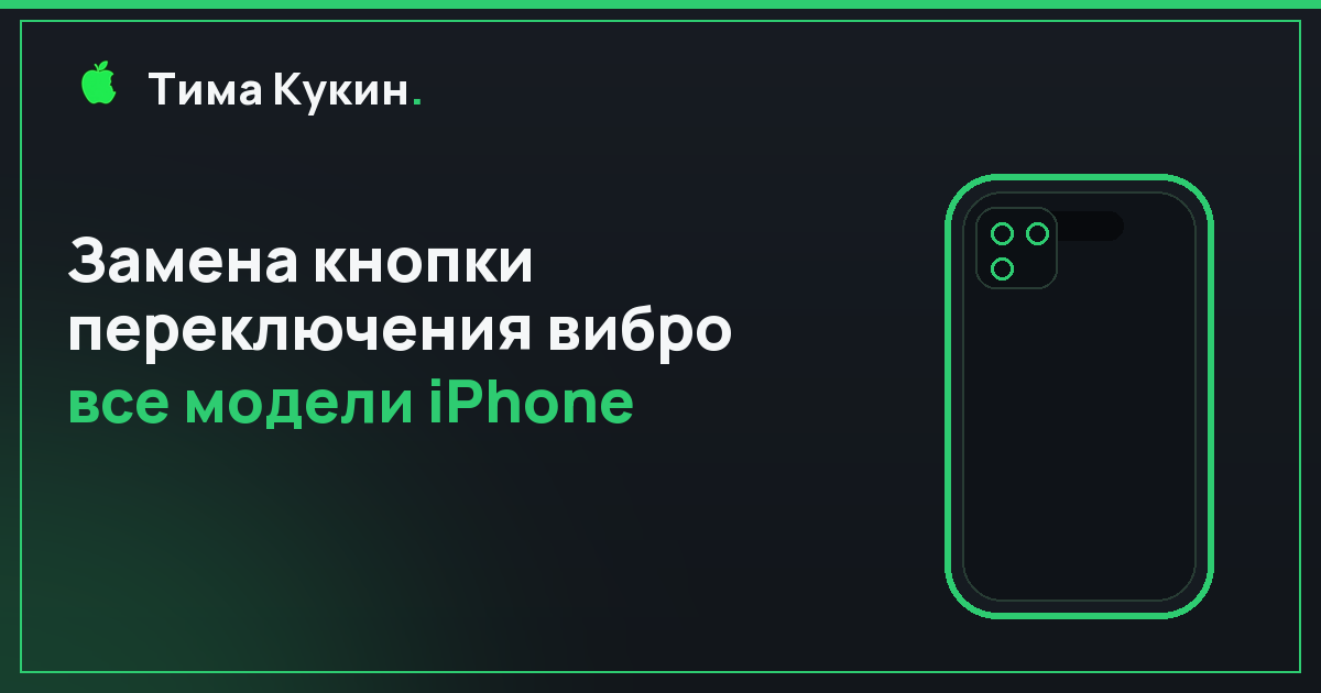 Замена кнопки переключения вибро iPhone в Барнауле — на выезде