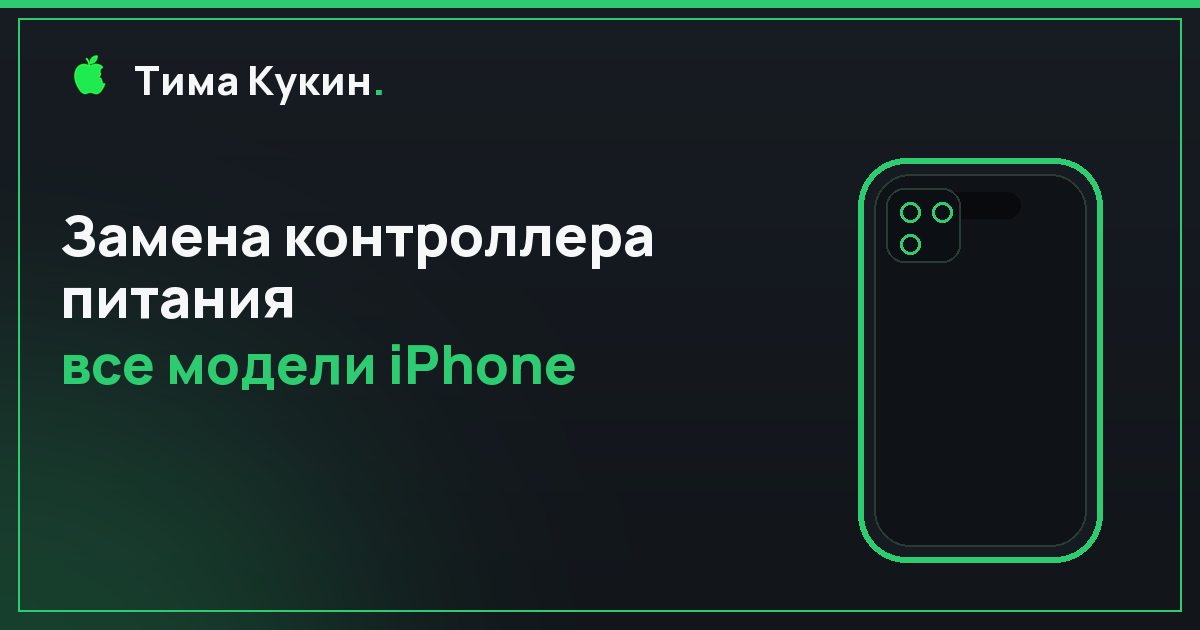 Замена контроллера питания iPhone в Барнауле — на выезде