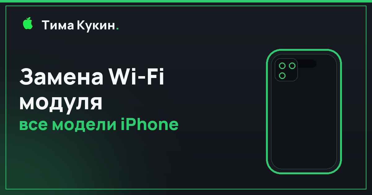 Замена Wi-Fi модуля iPhone в Барнауле — на выезде