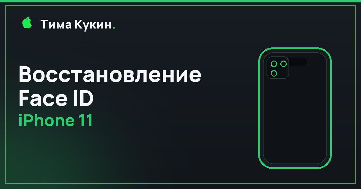 Восстановление Face ID iPhone 11 в Барнауле — на выезде