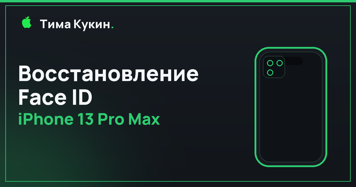 Восстановление Face ID на iPhone 13 Pro Max в Барнауле — выездной ремонт