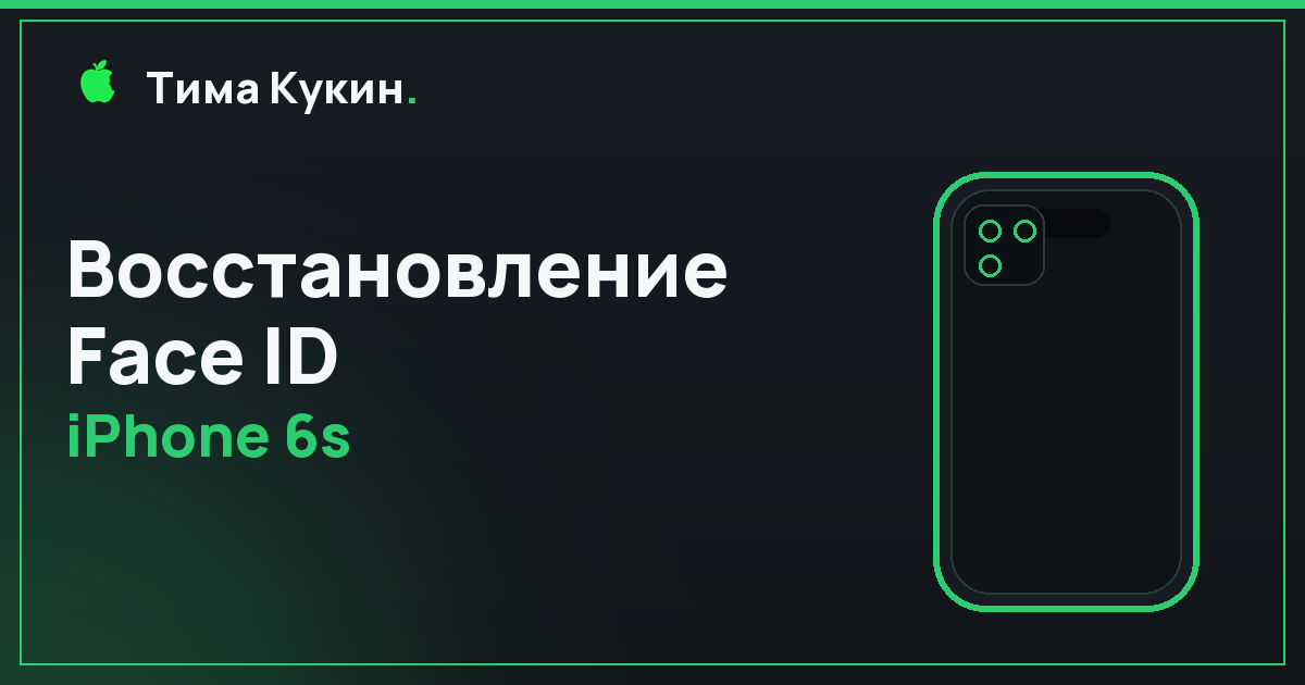 Восстановление Face ID iPhone 6s в Барнауле — на выезде