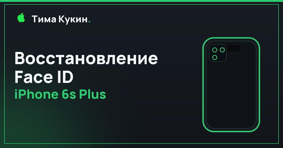 Восстановление Face ID iPhone 6s Plus в Барнауле — на выезде