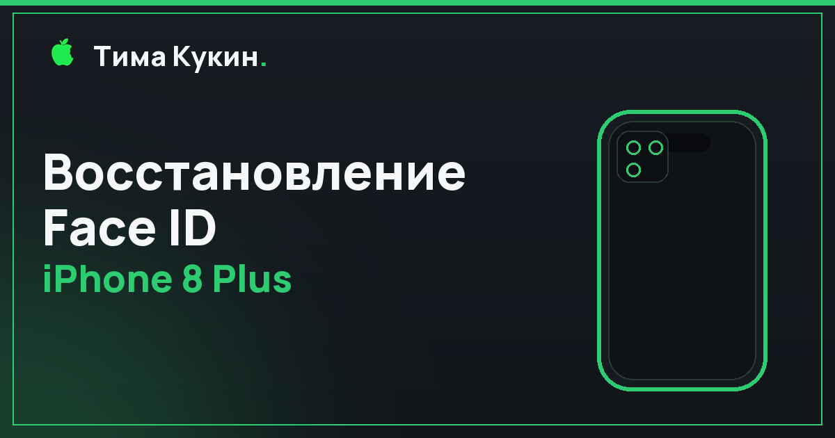 Восстановление Face ID iPhone 8 Plus в Барнауле — на выезде
