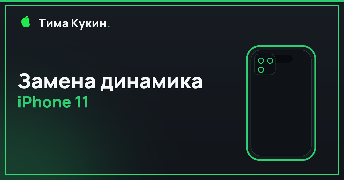 Замена динамика iPhone 11 в Барнауле — на выезде