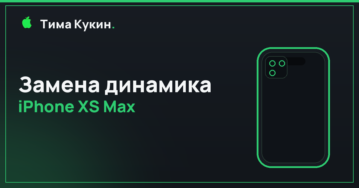 Замена динамика iPhone XS Max в Барнауле — на выезде