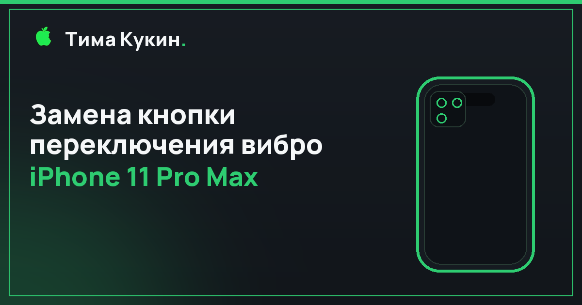 Кнопка вибро iPhone 11 Pro Max в Барнауле — на выезде
