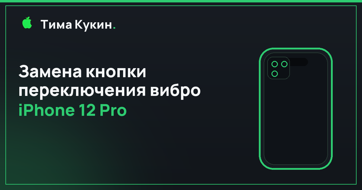 Кнопка вибро iPhone 12 Pro в Барнауле — на выезде