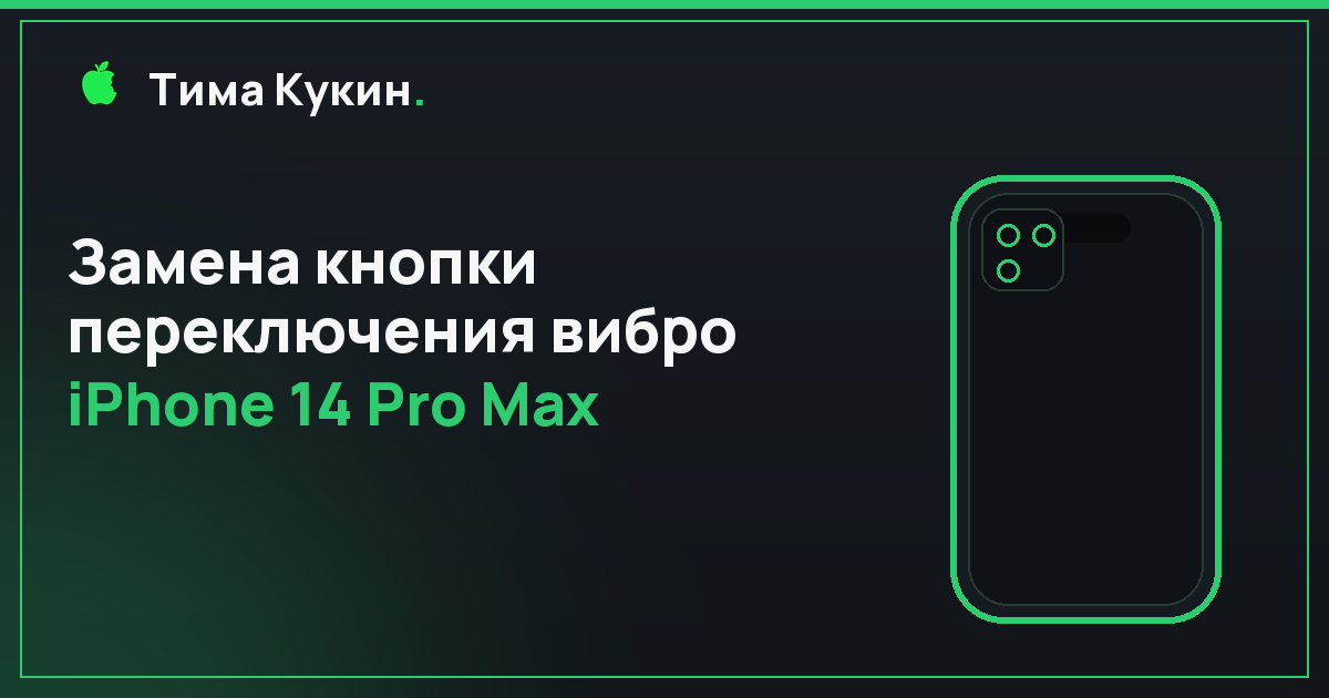 Замена кнопки переключения вибро на iPhone 14 Pro Max в Барнауле