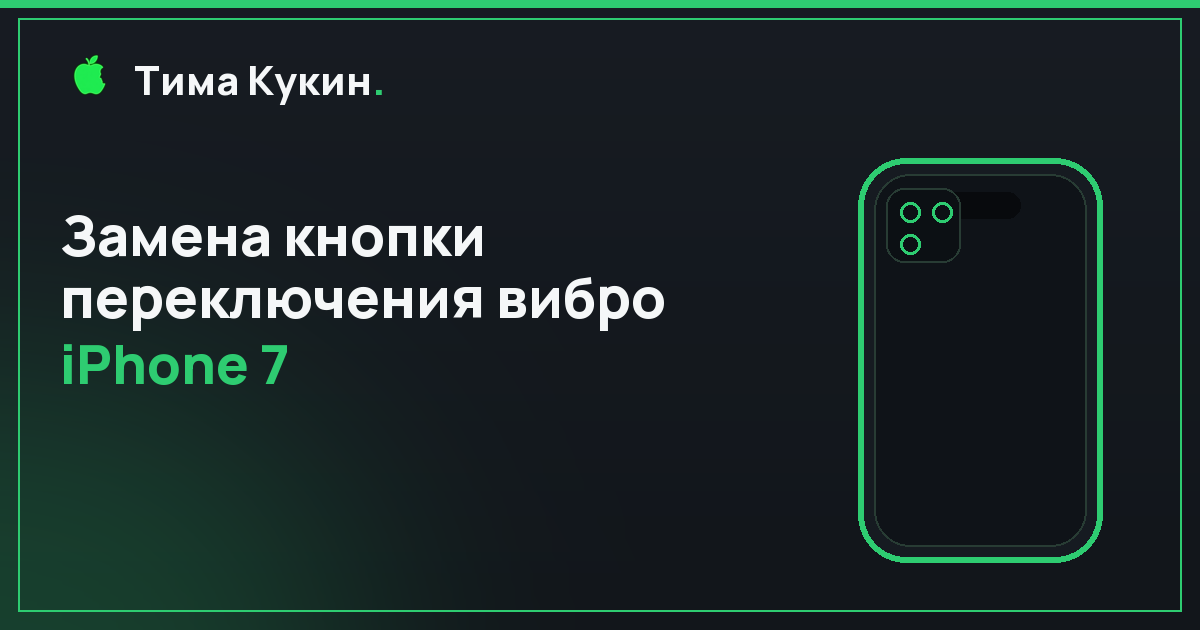 Кнопка вибро iPhone 7 в Барнауле — на выезде