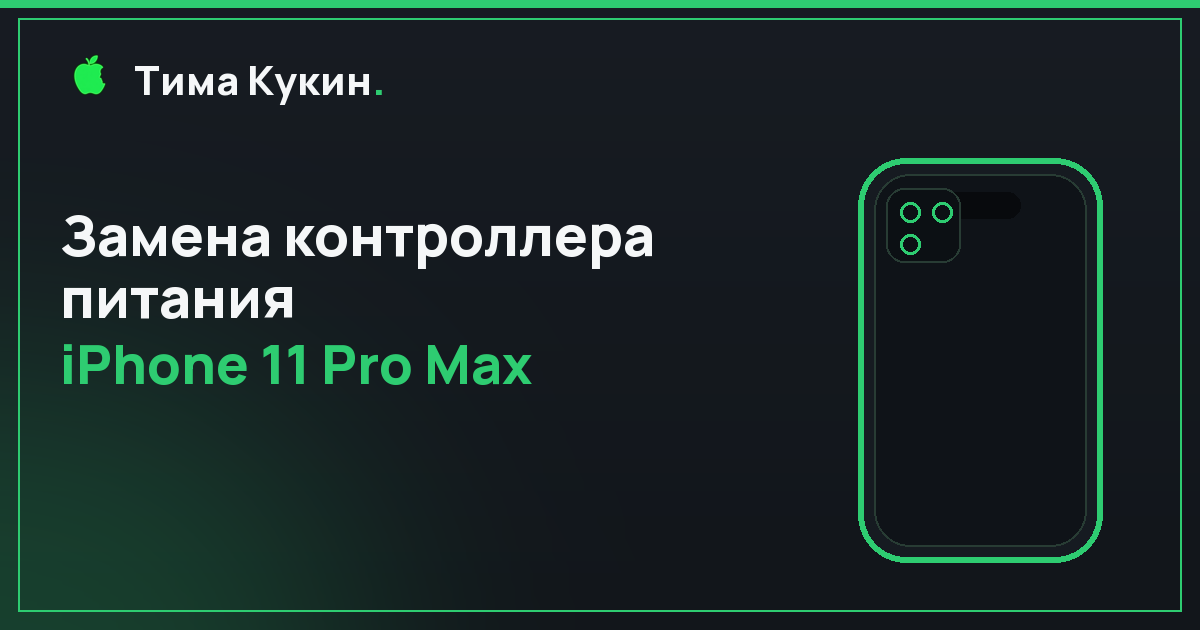 Замена контроллера питания iPhone 11 Pro Max в Барнауле — на выезде