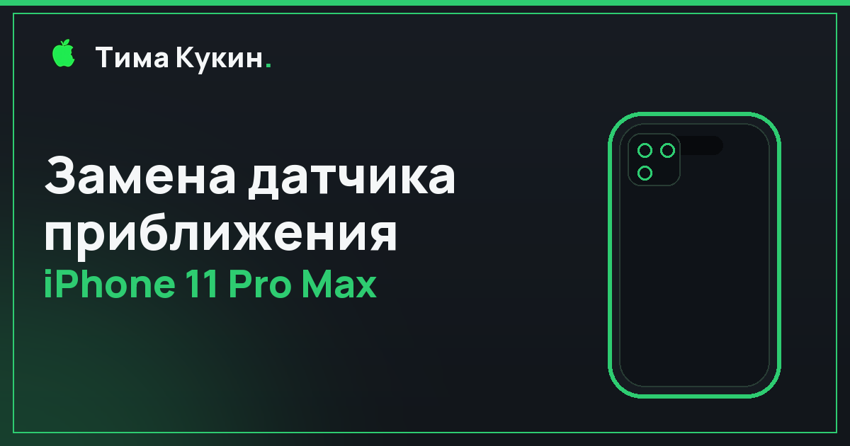 Датчик приближения iPhone 11 Pro Max в Барнауле — на выезде