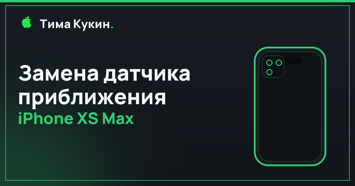 Датчик приближения iPhone XS Max в Барнауле — на выезде