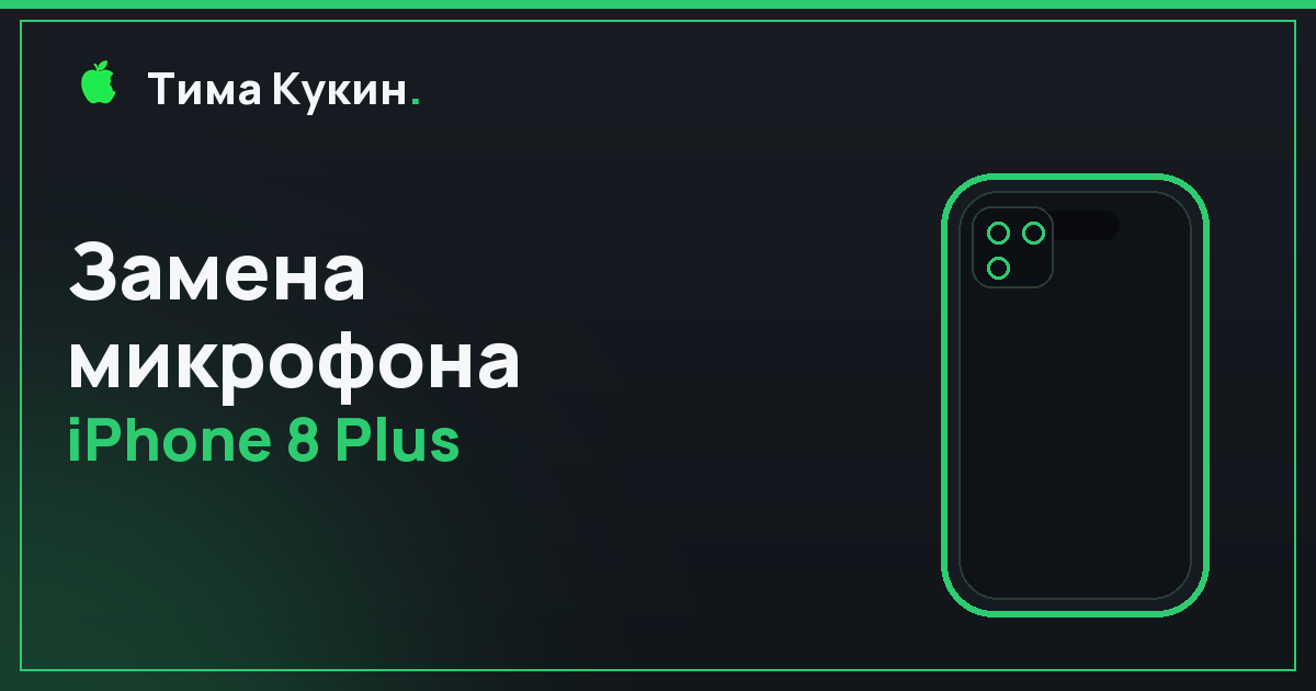 Замена микрофона iPhone 8 Plus в Барнауле — на выезде