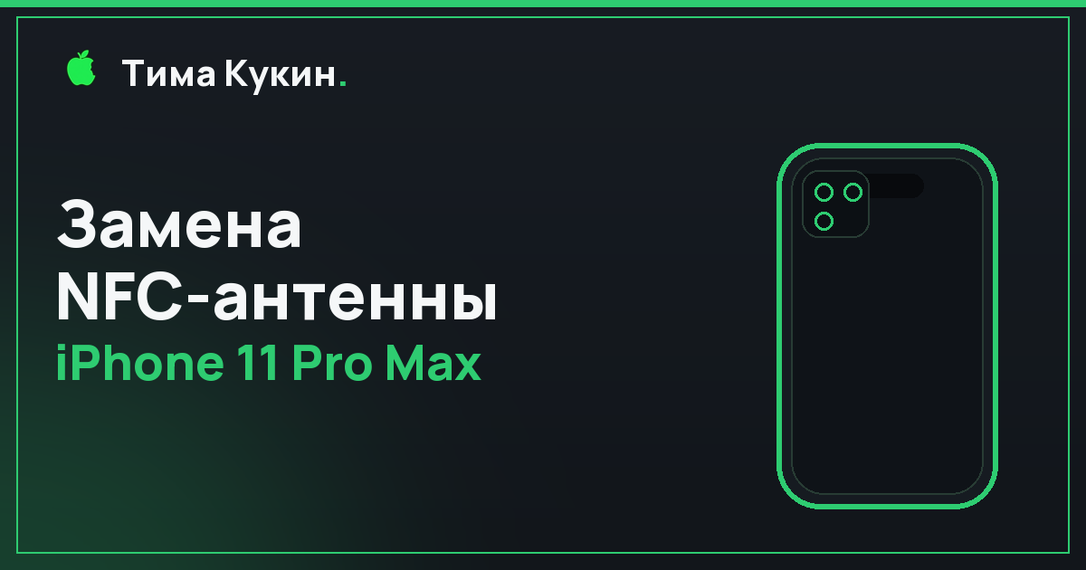 NFC-антенна iPhone 11 Pro Max в Барнауле — на выезде
