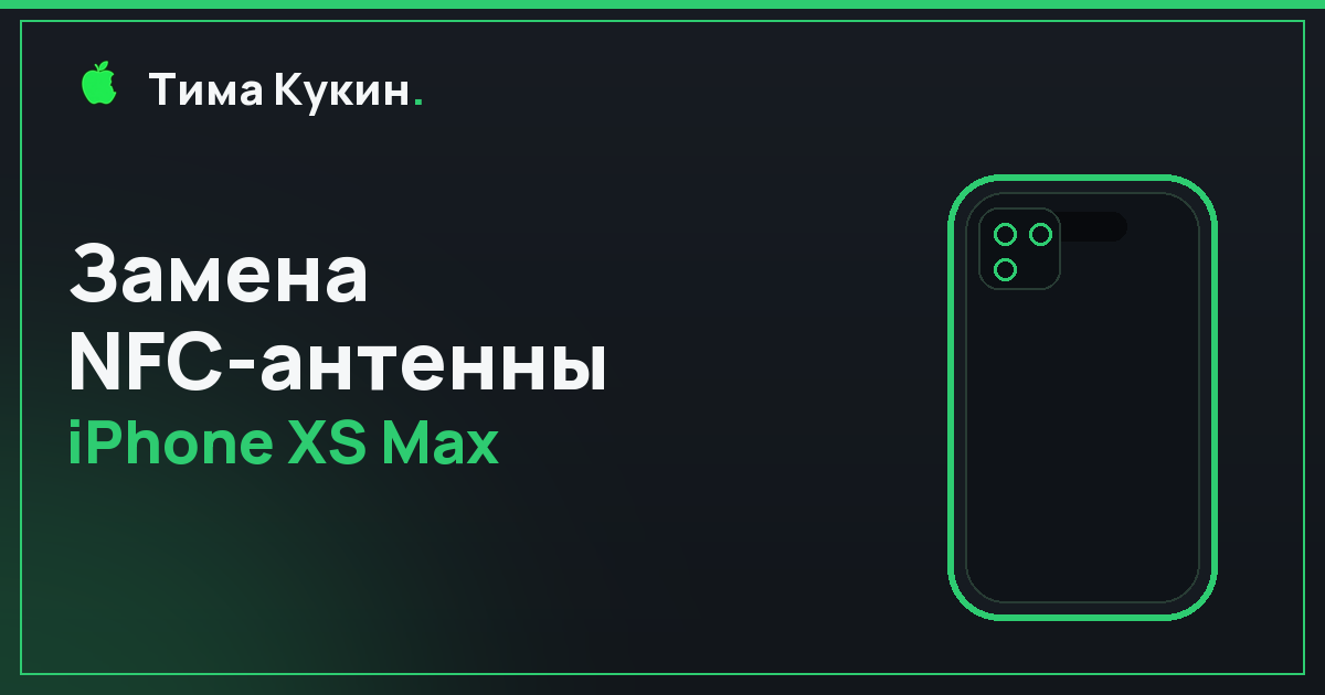 NFC-антенна iPhone XS Max в Барнауле — на выезде