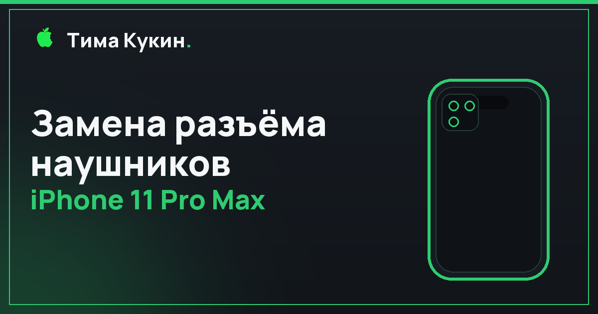Разъём наушников iPhone 11 Pro Max в Барнауле — на выезде