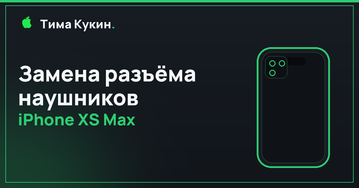 Разъём наушников iPhone XS Max в Барнауле — на выезде