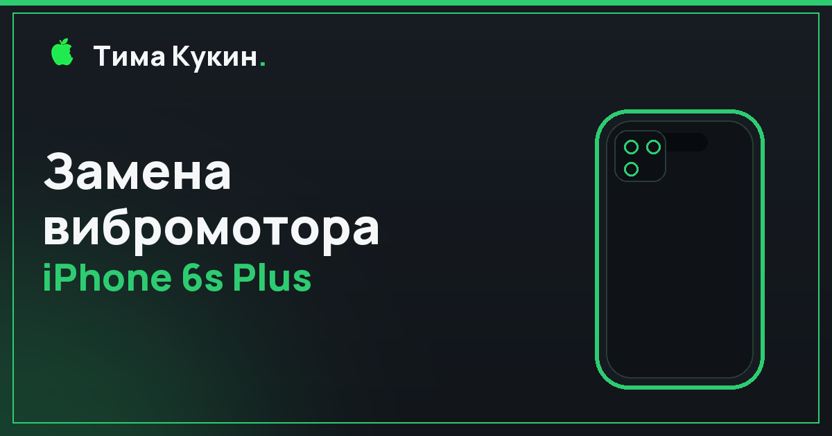 Вибромотор iPhone 6s Plus в Барнауле — на выезде