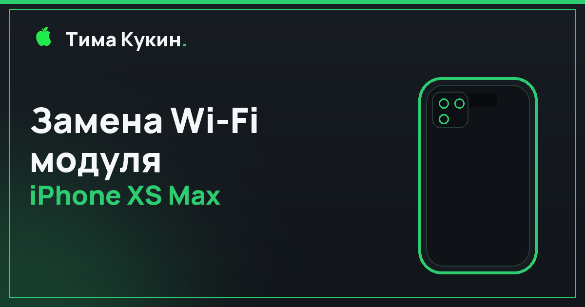 Wi-Fi модуль iPhone XS Max в Барнауле — на выезде